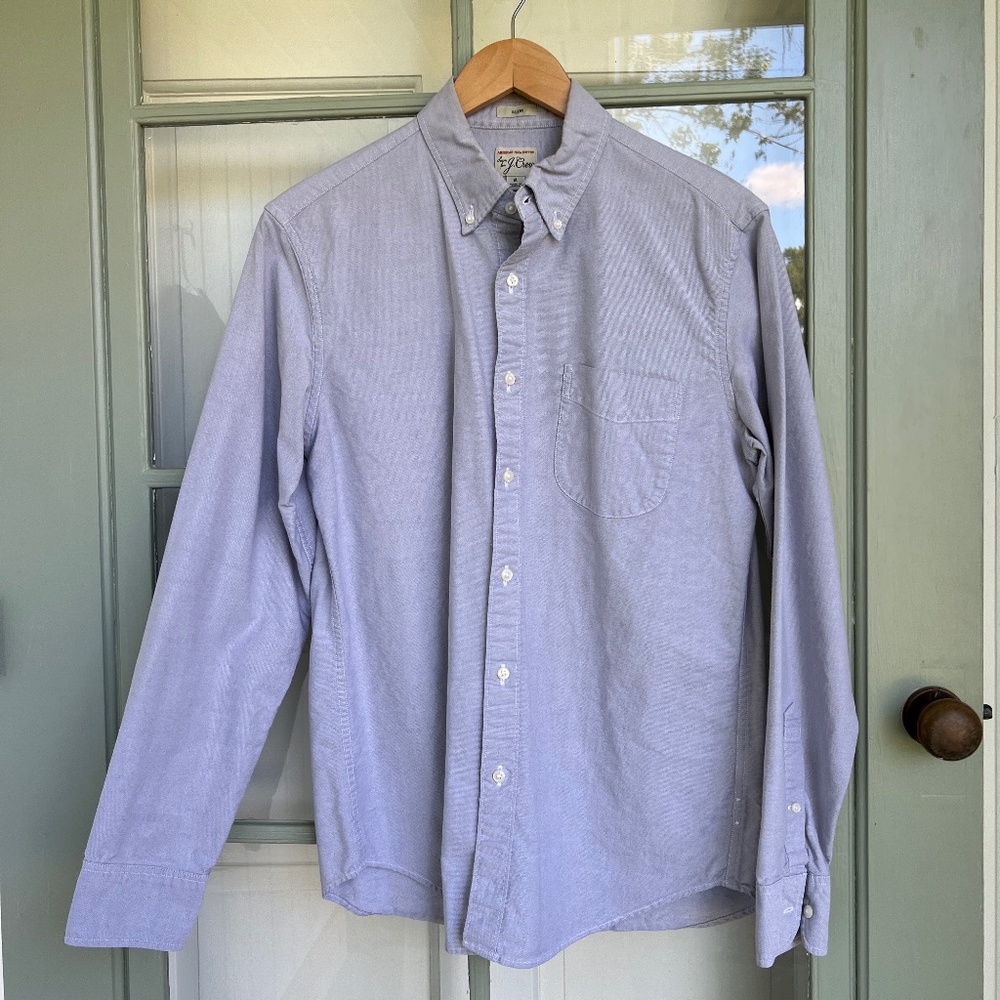 J Crew Oxford Shirt - Light Grey - Slim Fit